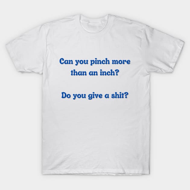 Can You Pinch More Than An Inch? T-Shirt by Hoydens R Us